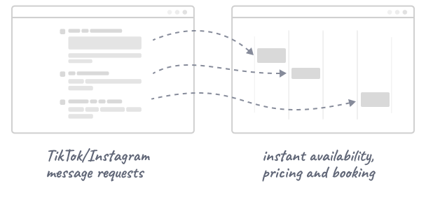 Deiz booking flow interior mock